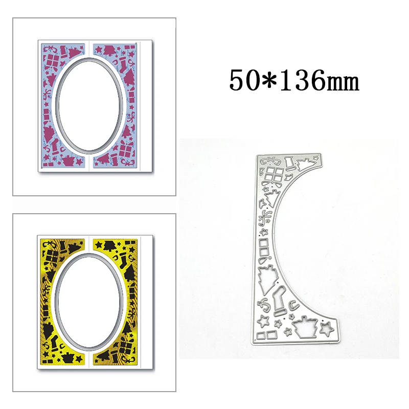 

New Christmas Decorations Arches Metal Cutting Die Scrapbook Template Cutting Card Making Decorative Relief Photo Album Crafts