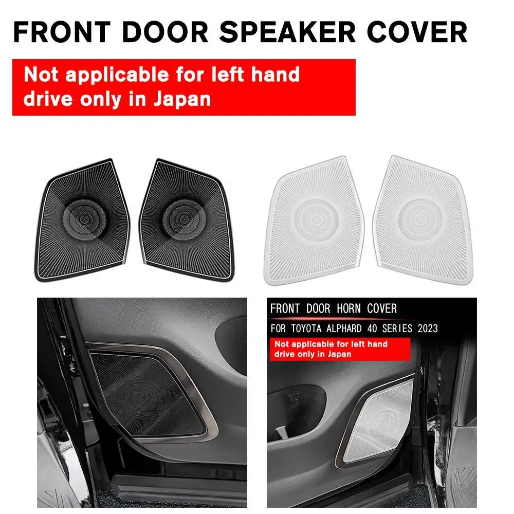 

for Toyota Alphard Vellfire 40 Series 2023+ Stainless Steel Front Door Horn Cover Left Driving Only