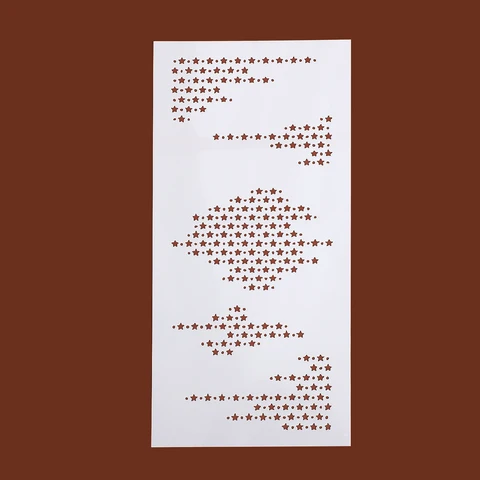 Винтажная полая звезда пейзаж штамп