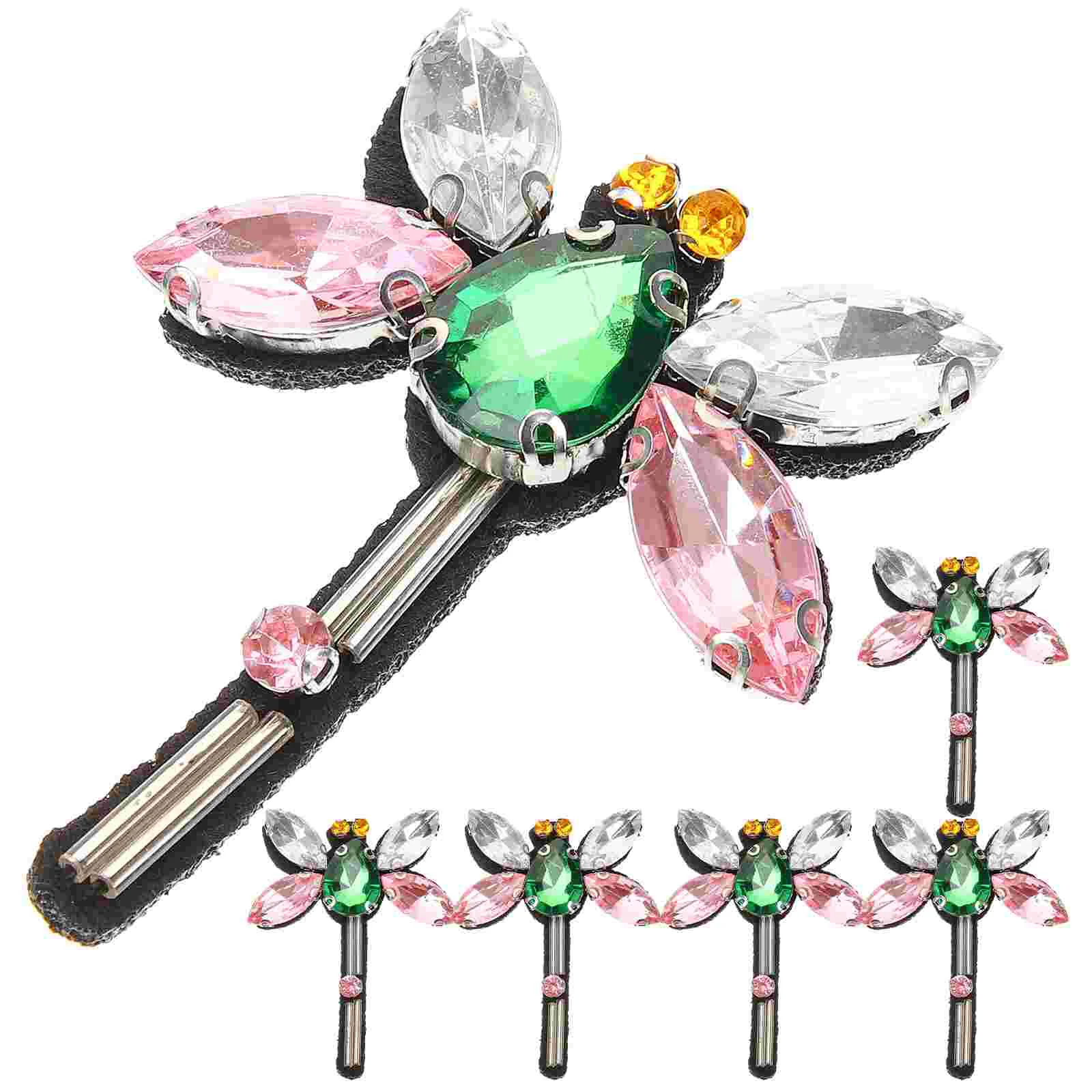 

6Pcs Sew on Rhinestones Patches Glitter Applique Clothes Shoes Brooches Decoration Badges