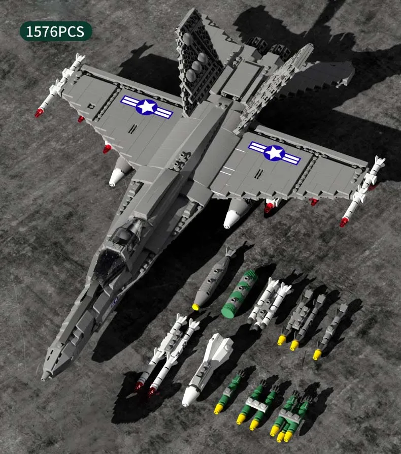 Конструктор серии современных самолетов совместимый с Lego высокотехнологичный