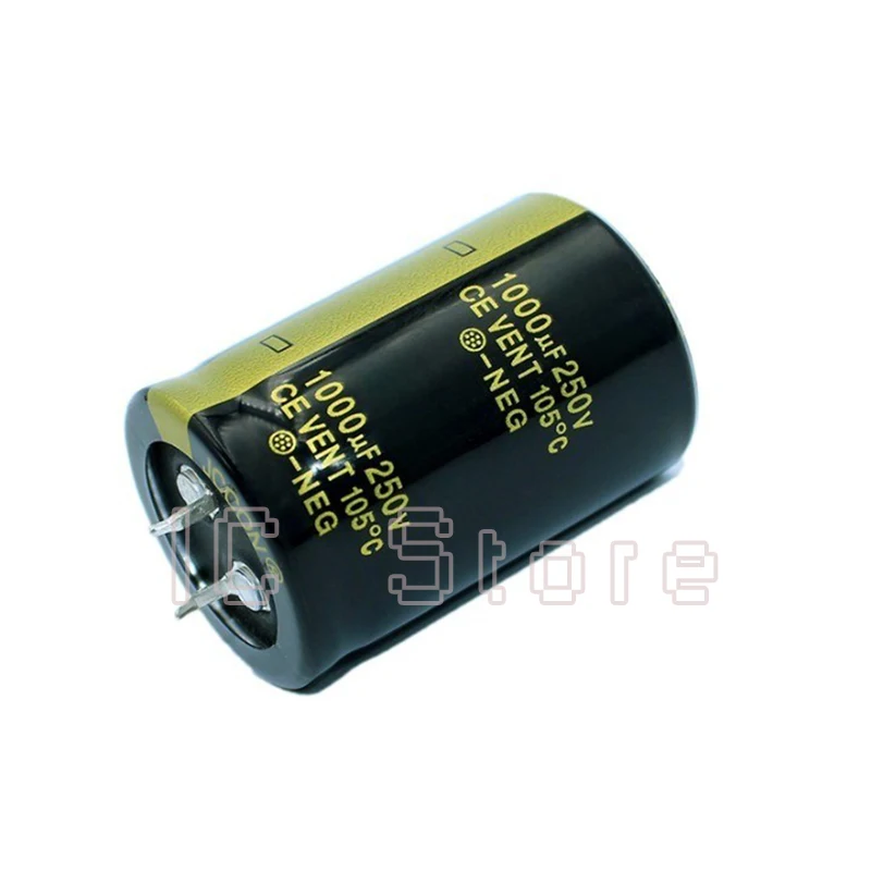 2 шт. 250 В 1000 мкФ аудиоконденсатор усилитель мощности низкий ESR высокая частота 30x45