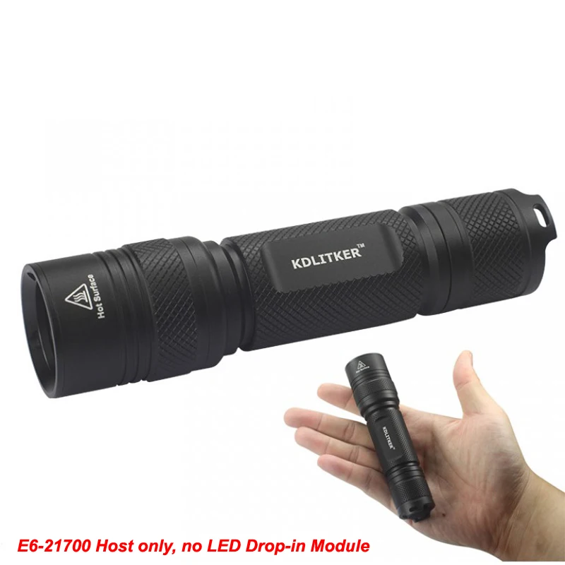 

KDLITKER E6(21700) Черный портативный фонарик