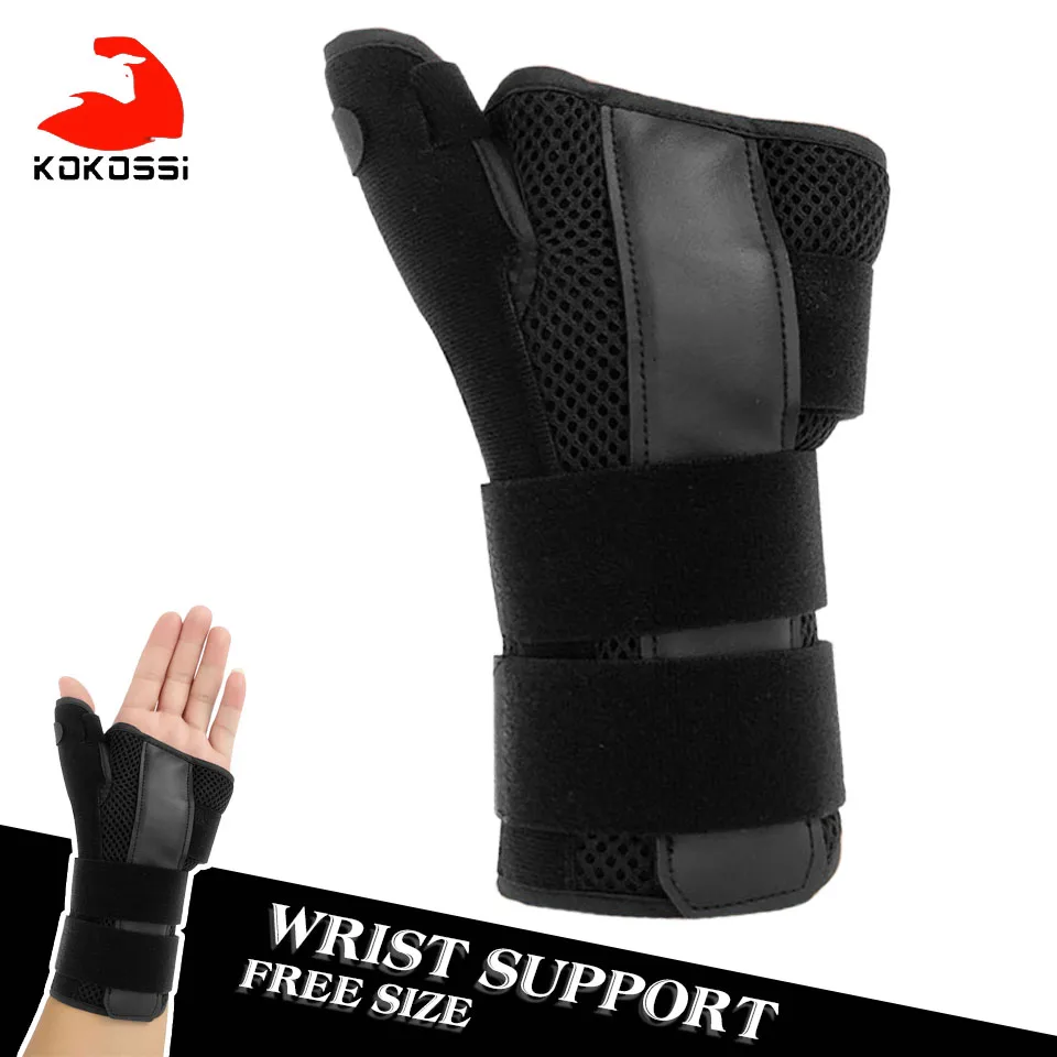 

KoKossi Adjustable Compression Elastic Fixed Wrist Support Medical Sports Wrist Thumbs Hands Arthritis Splint Protective Guard