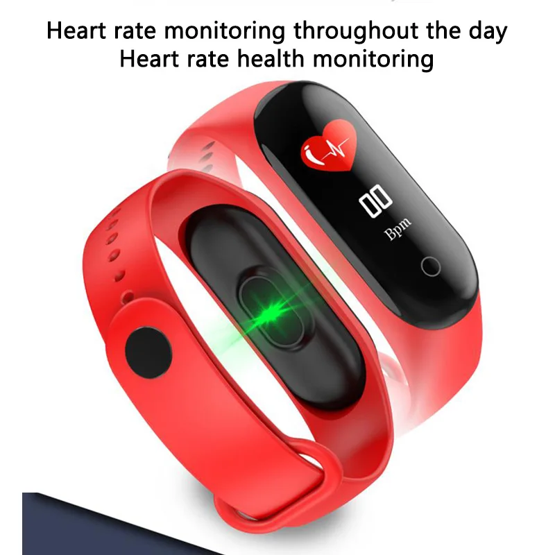 

New M4 Smart Watch Hot Men Women High Quality Sports Blood Pressure Heart Rate Healthy Monitor Waterproof Fitnes Smart Wristband