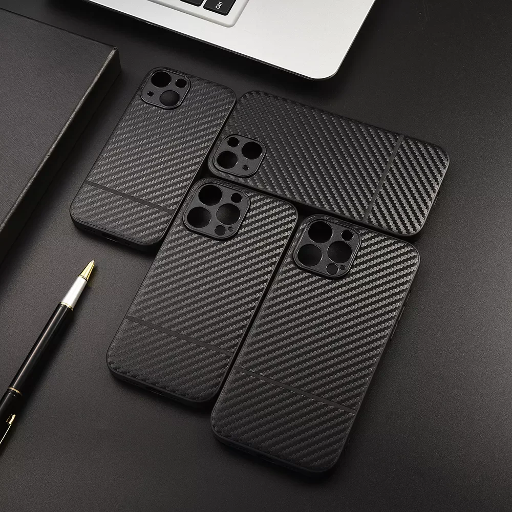 

New For iPhone 13 Mini/13 Pro Max/13pro Karbon Carbon Fiber Phone Case 360 Full Protective Back Cover Luxury Shell For iPhone 13