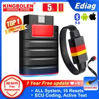 KINGBOLEN Ediag New V1.23.004 2024, ВСЕ системы OBD2, диагностические инструменты для автомобилей, считыватель кодов, кодирование ЭБУ, активный тест PK THINKCAR THINKDIAG DIAGZONE