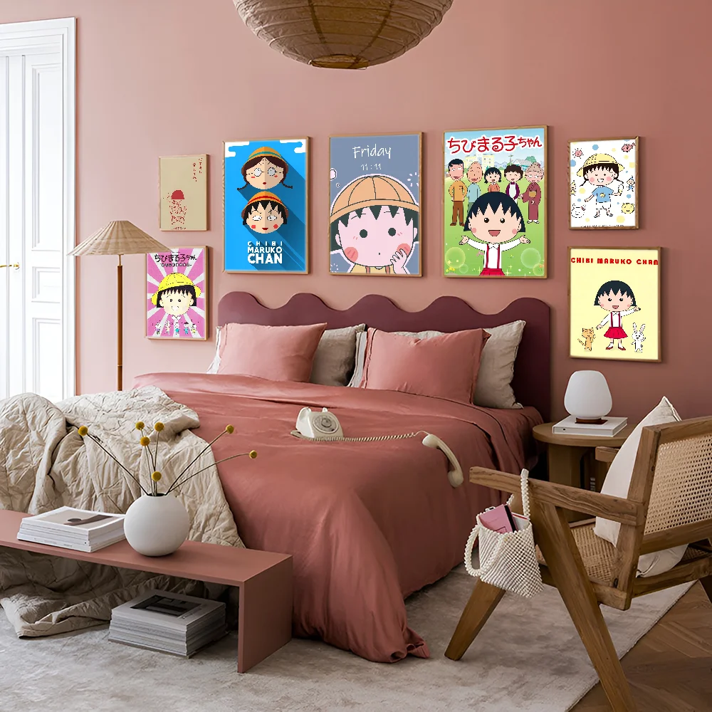 C-Chibimaruko Chan Whitepaper плакат HD качество настенная живопись кабинет Настенный декор