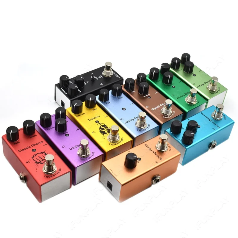 

Electric Guitar Pedal Vintage Overdrive Phase/Distortion Crunch/US Dream/Classic Chorus/Digital Delay Drum Adapter Accessories