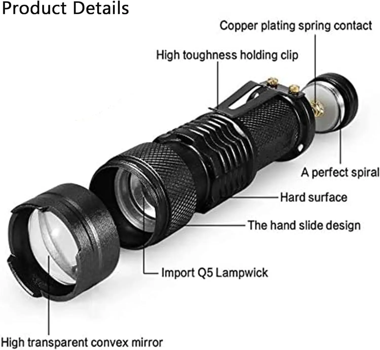 2/3 упаковки светодиодных фонариков с возможностью масштабирования