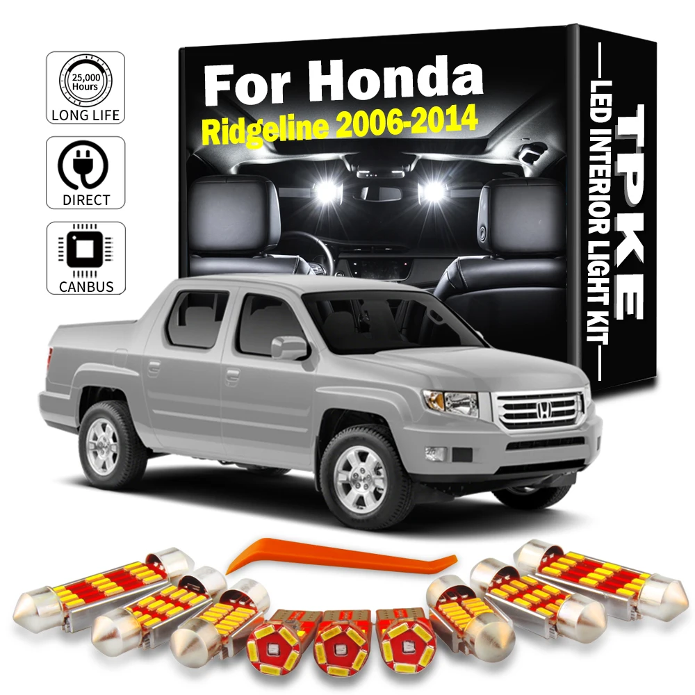 19 шт., подсветка для салона Honda Ridgeline 2006-2008 2009 2010 2011 2012 2013 2014