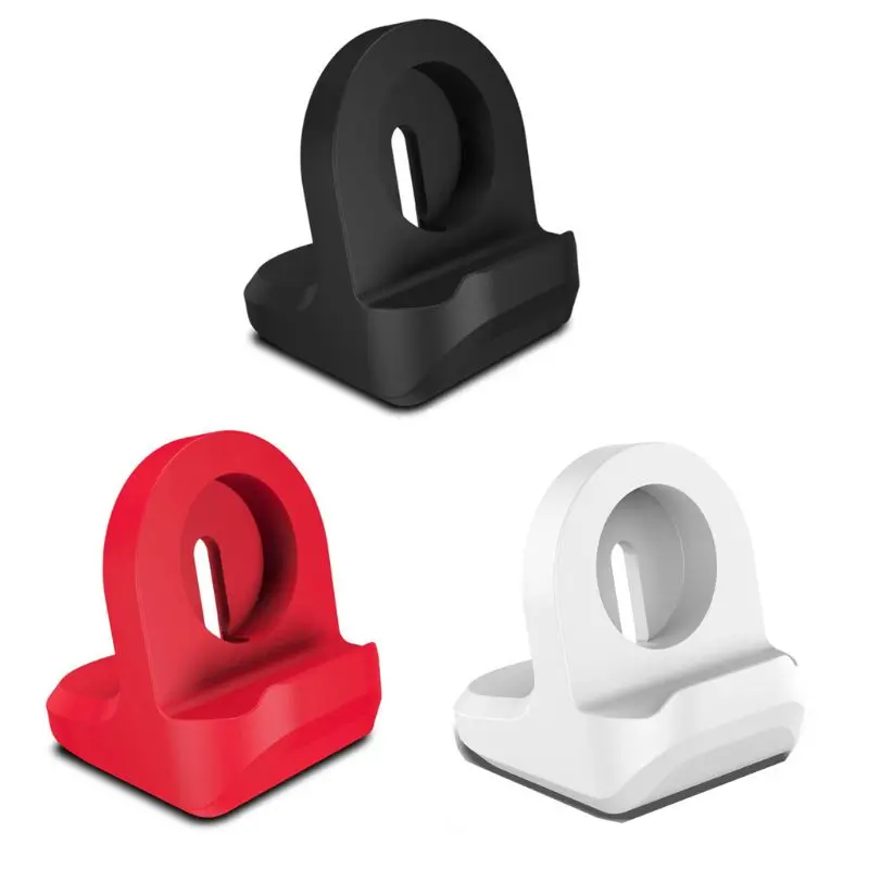 

Silicone Charge Stand Holder Station Dock for Apple Watch Series 1/2/3 42mm 38mm Charger Cable