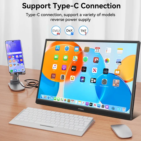 JOHNWILL Портативный сенсорный монитор 14"/15.6"/16" IPS