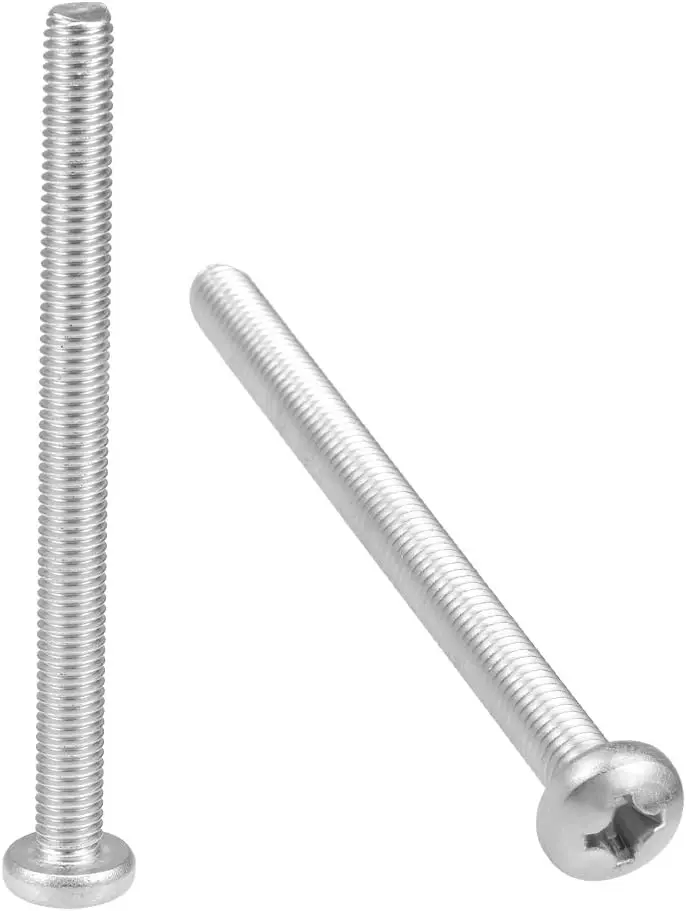 

Keszoox M8x100mm Machine Screws Pan Phillips Cross Head Screw 304 Stainless Steel Fasteners Bolts 4Pcs
