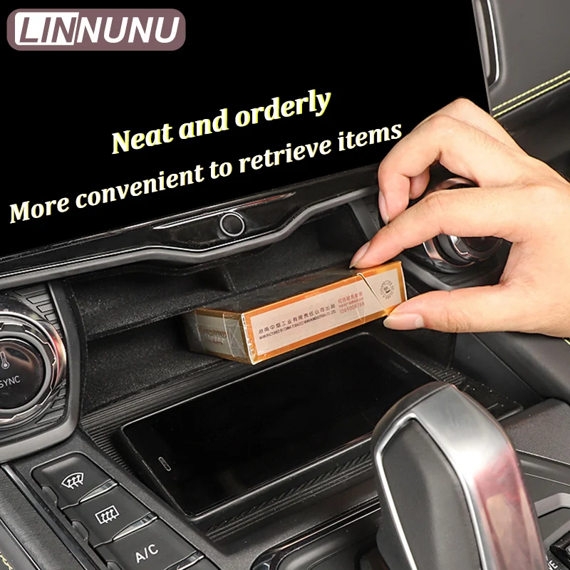 LINNUNU Lynk&ampCo 01 2021-2023 Central control storage box retrofit Organizer Tidying ABS Interior Automobiles Parts Storage