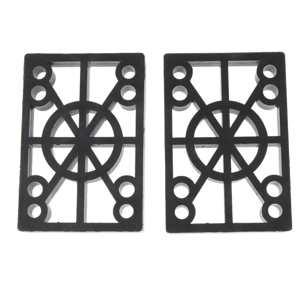 

2pcs Trucks Pad 12mm Rubber Skateboard Risers for Wheel And Absorbing Impact Shock, Reduces Vibrations to Hardware Life