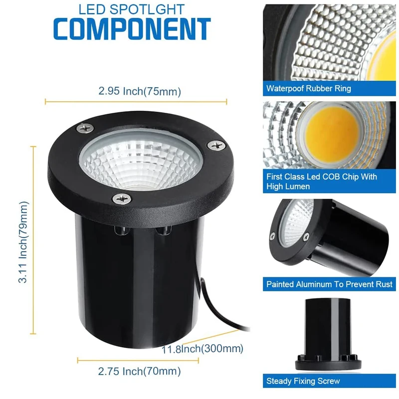 Ландшафтные светильники светодиодный светильник для заземления 10 Вт IP65