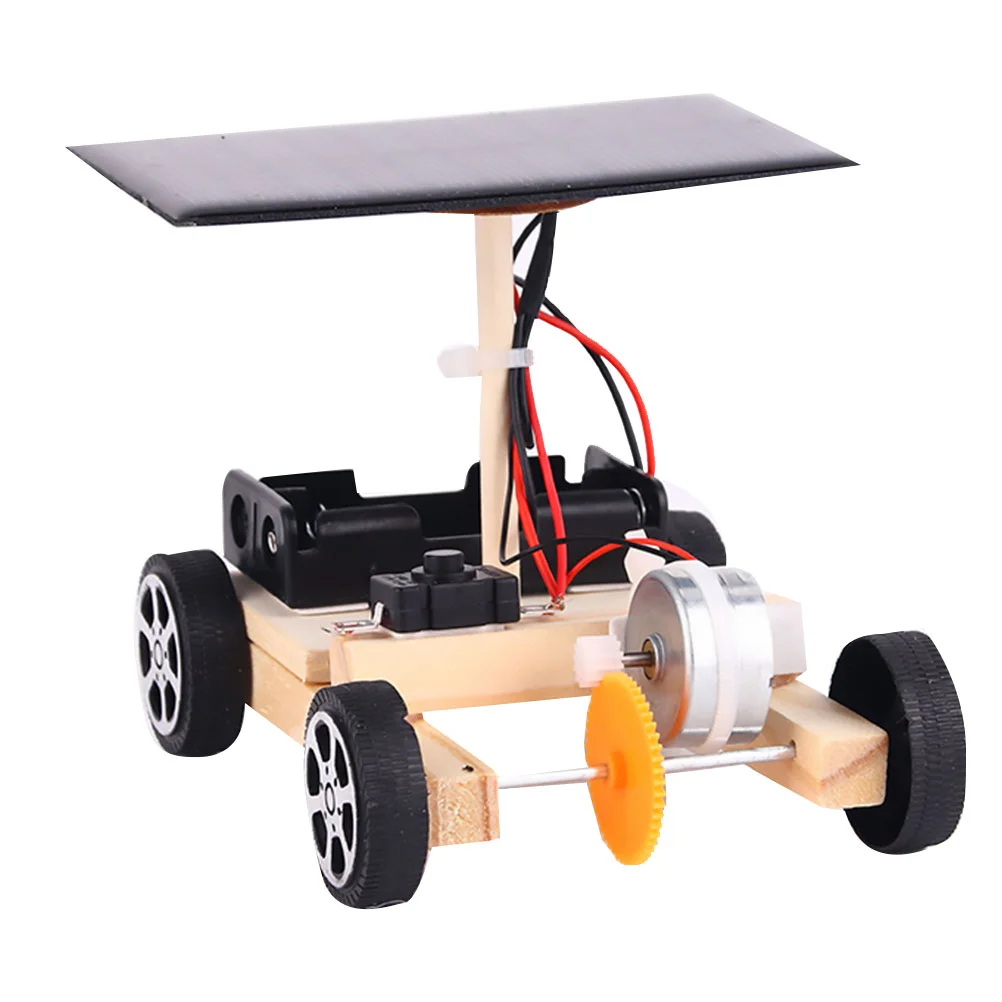 

Handmade Solar Electric Car Circuit Science Building Kit DIY Manual Creative Engineering Toy
