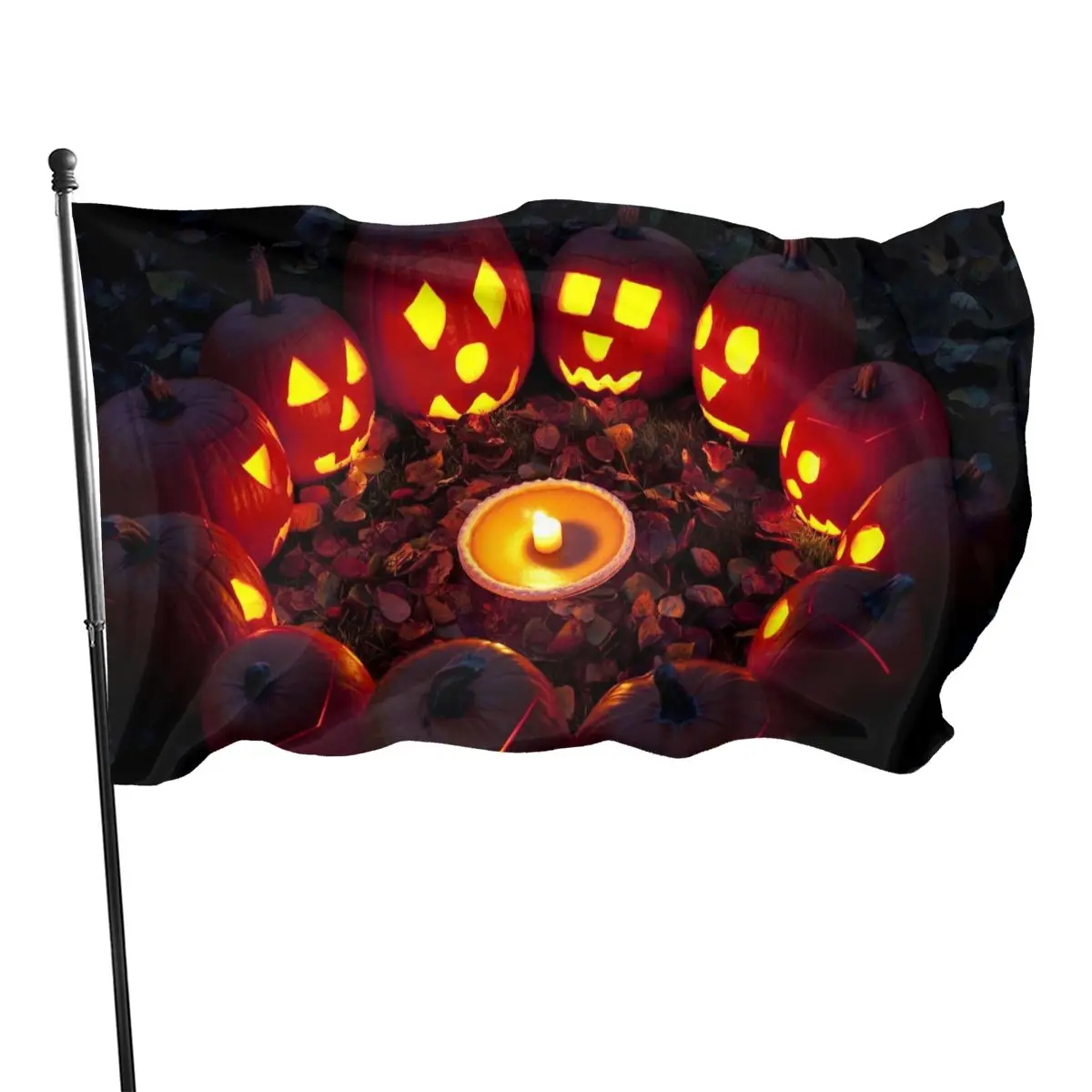 

90x150cmHalloween Pumpkin Lantern Witch Flag