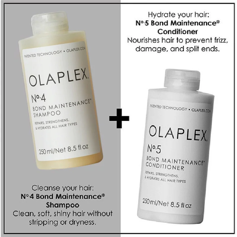 

Olaplex NO.4/5 Shampoo Conditioner Set Repair Hair Structure Smoothing Moisturizing Remove Damaged Frizz Hair Healthy Care 2PCS