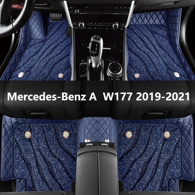 

Коврики автомобильные под заказ, для Mercedes-Benz A Class W177 2019 2020 2021, высококачественные автомобильные аксессуары, защита салона, ковер для ног