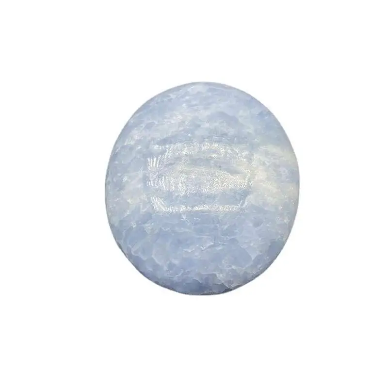 

Palm Stone Blue Calcite Polished 2 "-3" Healing Crystals Throat Chakra-1pc