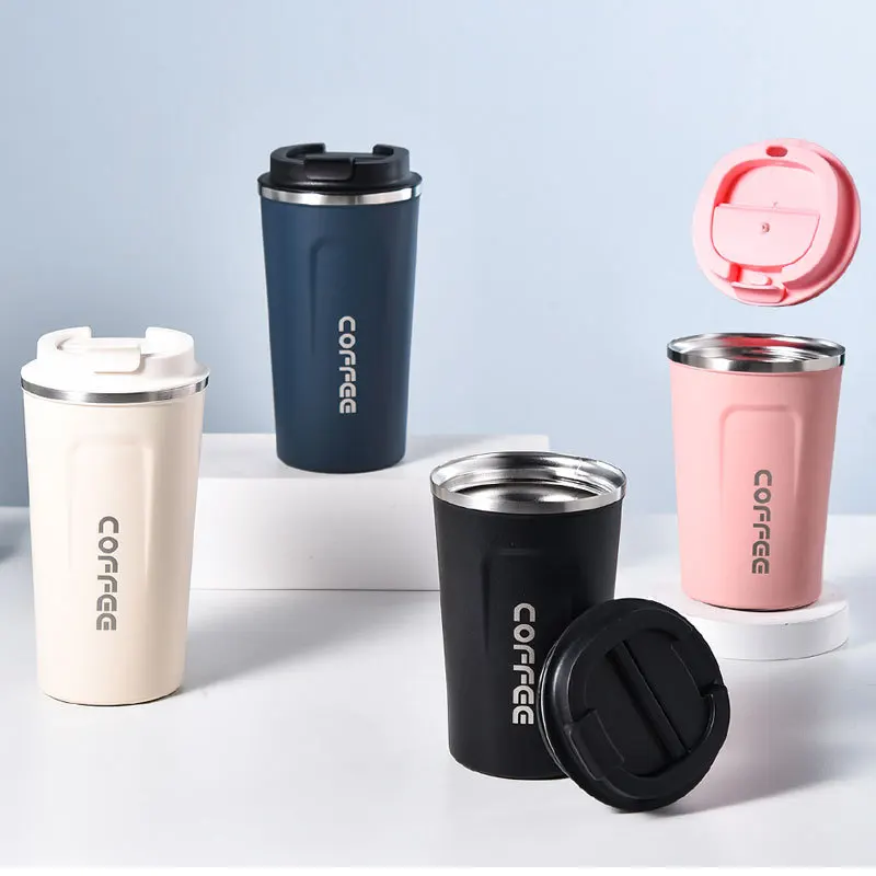 

Stainless Steel BPA Free Coffee Cup Thermos With Lid Tumbler Travel Car Mug Thermos Mugs Fruit Juice Milk Drinking Coffee Cups