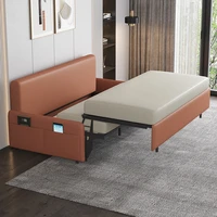 sofa bed dual purpose foldable small family multi function sitting and sleeping technology cloth wash free 2022 new net red sofa