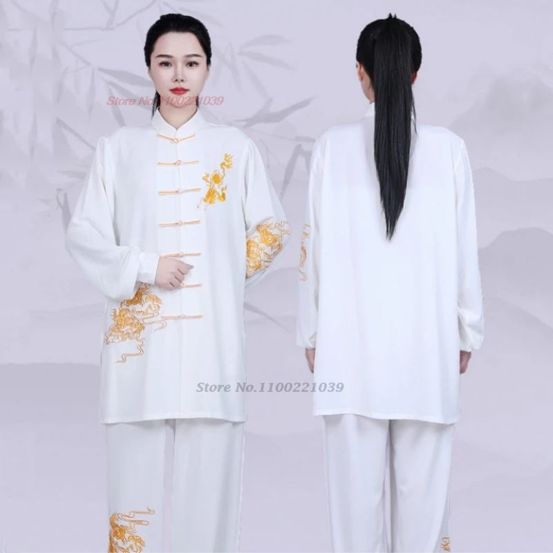 22024 китайская униформа тай-чи у шу кунг-фу национальная вышивка дракона