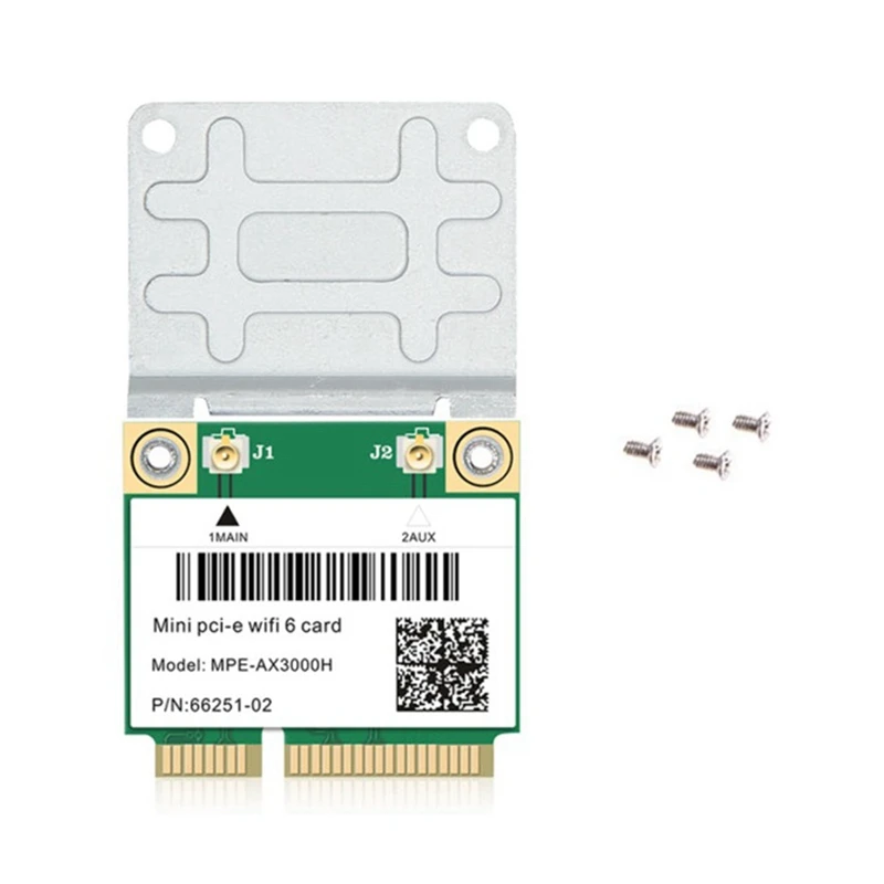 

Wi-Fi 6 MPE-AX3000H 2974Mbps Беспроводная половинная мини PCI-E Wifi карта Bluetooth 5,0 двухдиапазонный 2,4G/5G сетевая карта адаптер