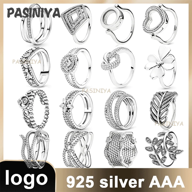

R11 2021 Женская Серебристая серия колец, 925 пробы Tiger Luxus Schmuck