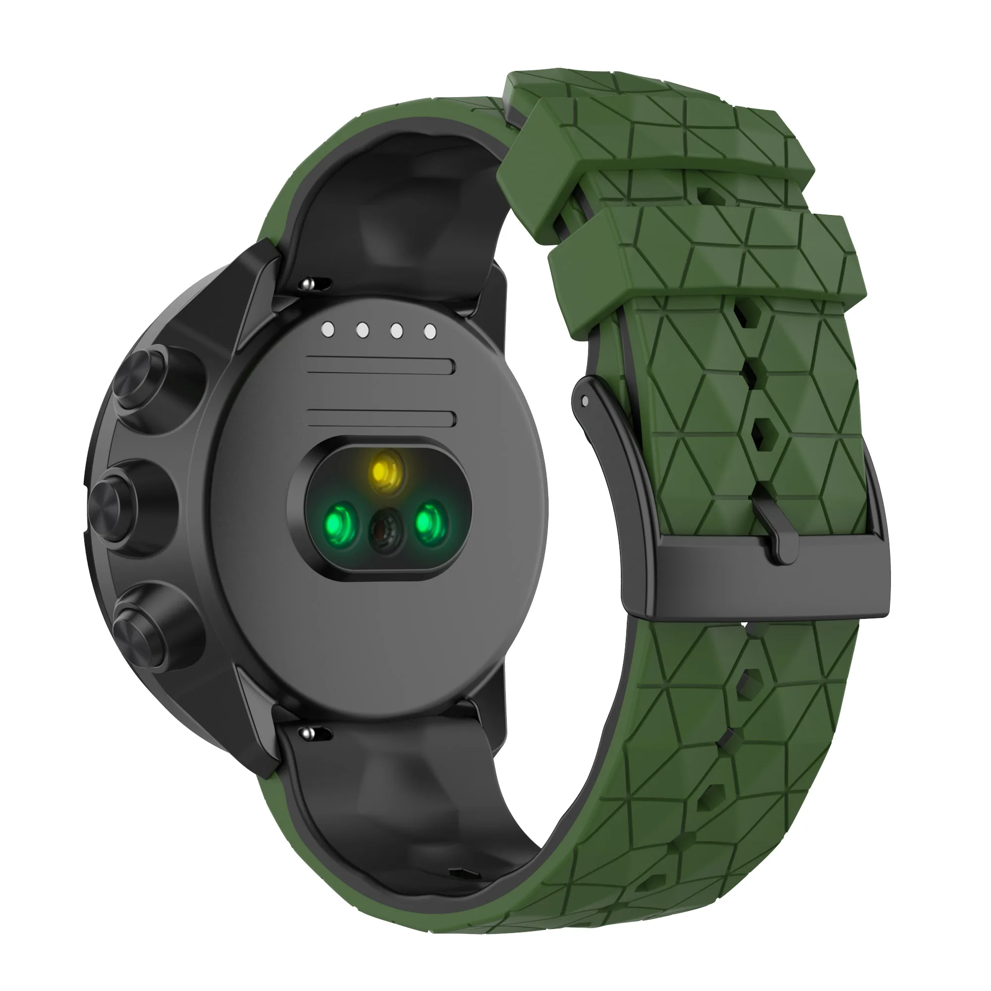 

For Suunto 9 7 D5/Suunto Spartan Sport/Wrist HR/Baro Watch Band 24mm Sports Silicone Strap Bracelet Accessories