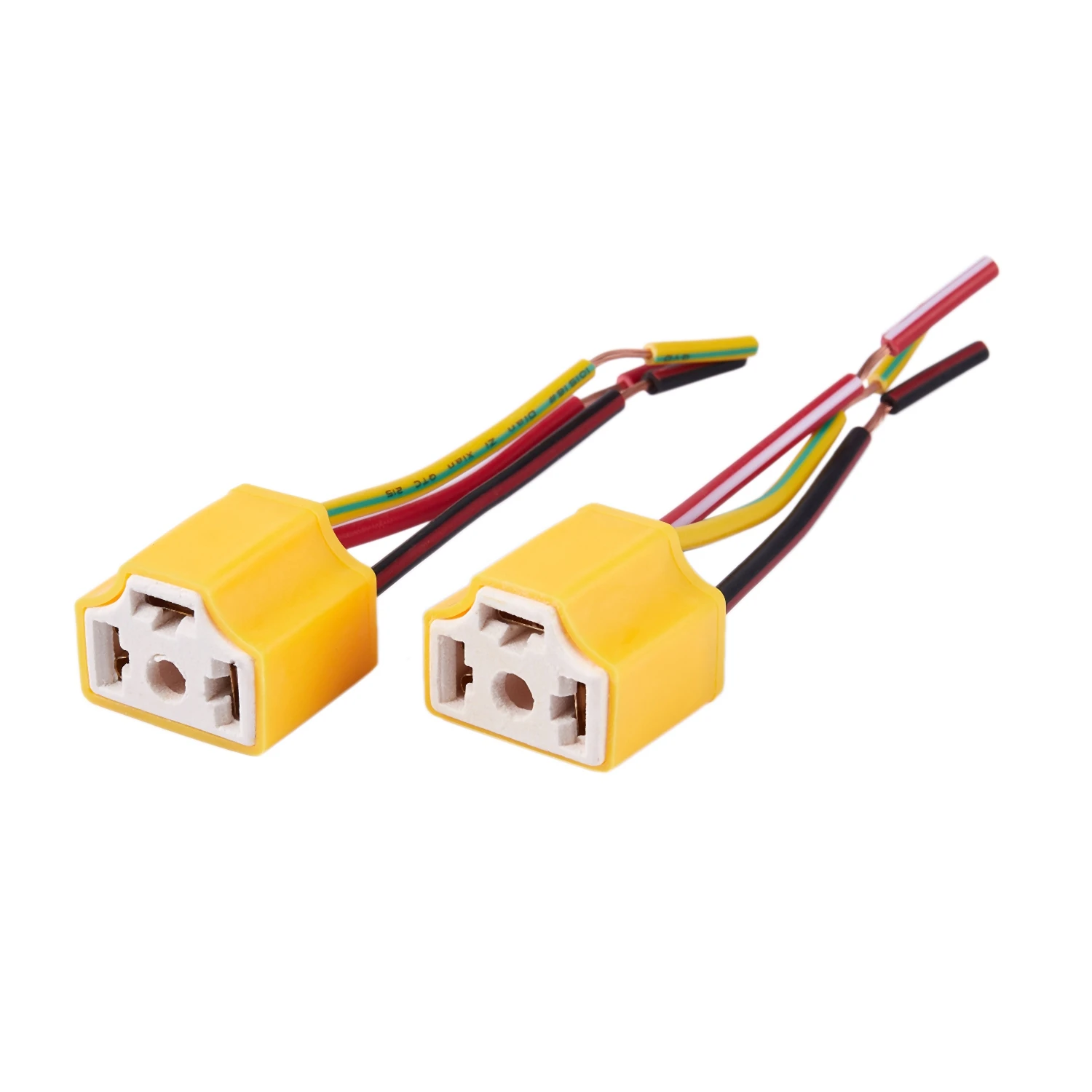 2 шт. H4 9003 HB2 Женский керамический жгут проводов розетки для фар