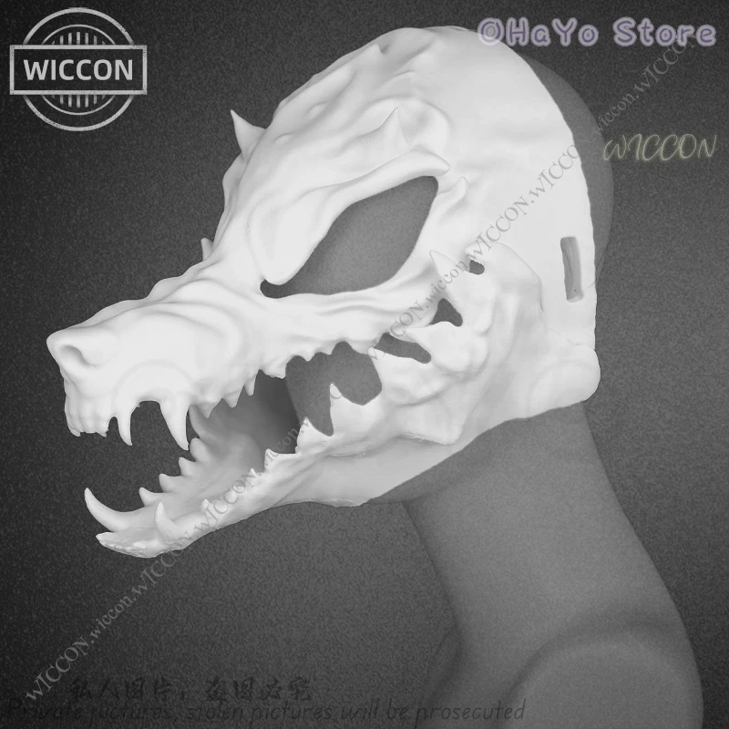 Felhunter пушистый череп комикс-Con костюм Маскировка мультфильм Хэллоуин головной
