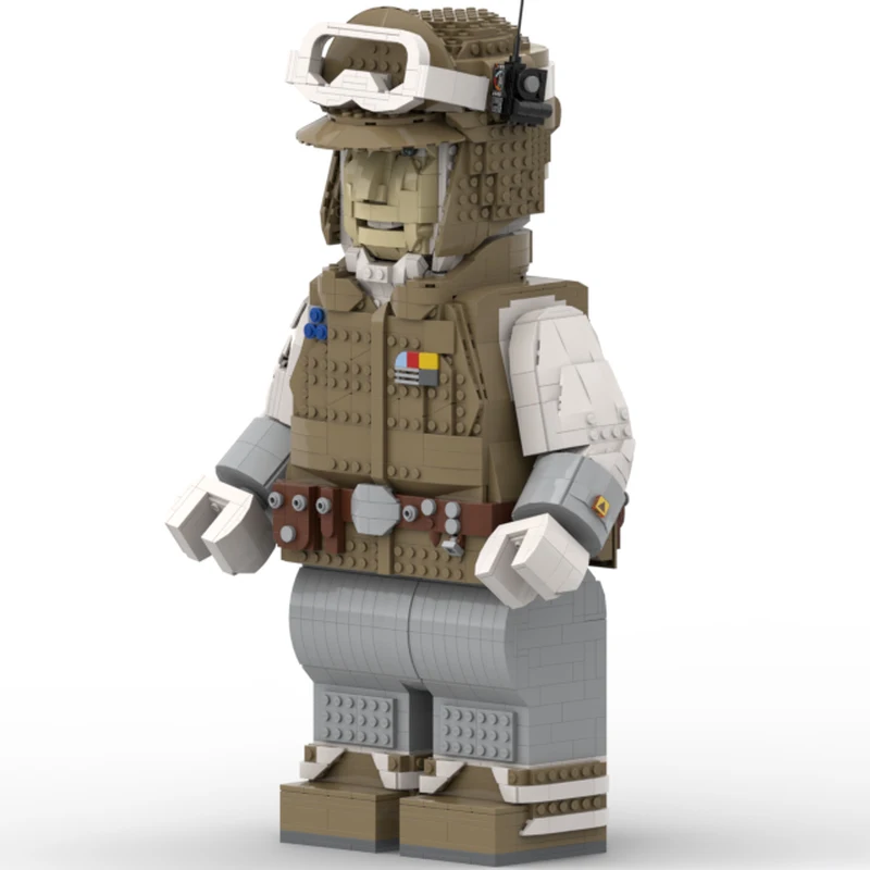 Фото 2441 деталь MOC: Модель-конструктор «Мега-фигурка бунтовщика с Хота», архитектурные строительные блоки, креативный подарок на день рождения или Рождество для детей №4