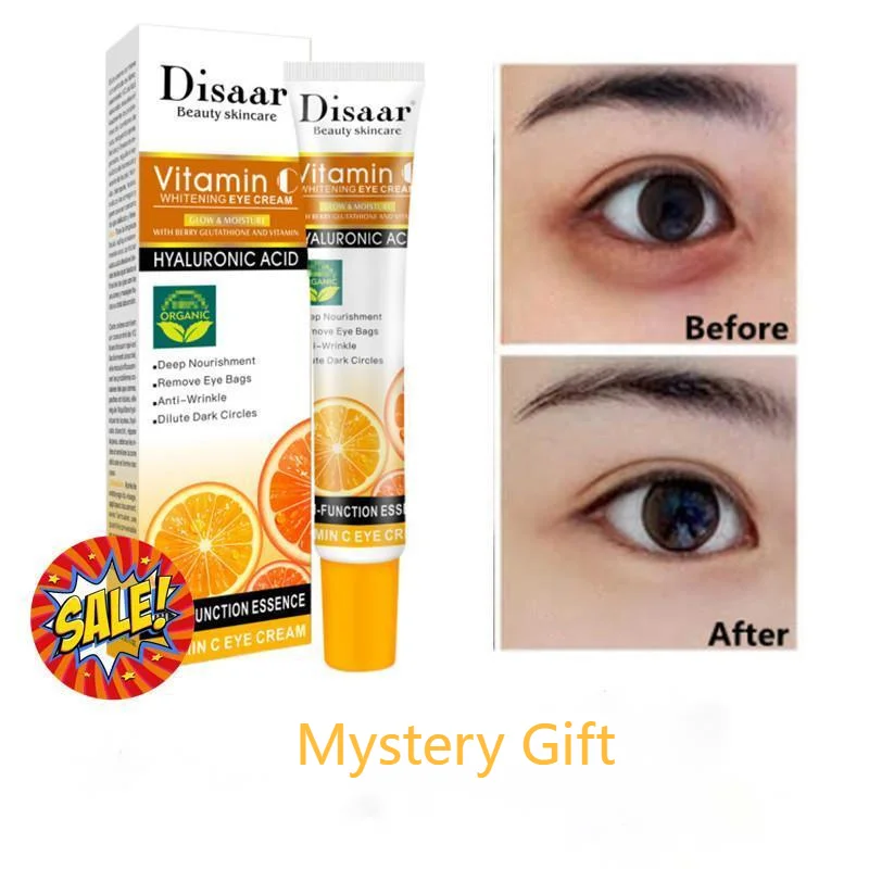 

VC Whitening Eye Cream Illuminate Removes Dark Circles Essence Eliminate Anti-Wrinkle Eye Bags Anti-Aging Nourishes Eye Care
