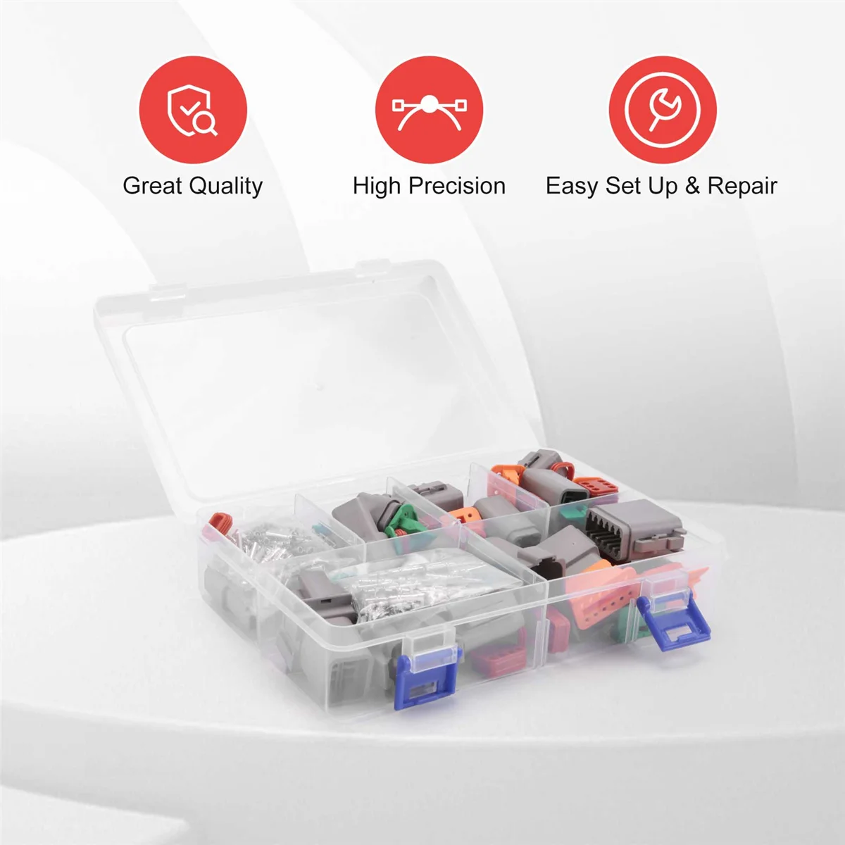 Разъем для электрического провода 8 комплектов 2 3 4 6 12 контактов набора