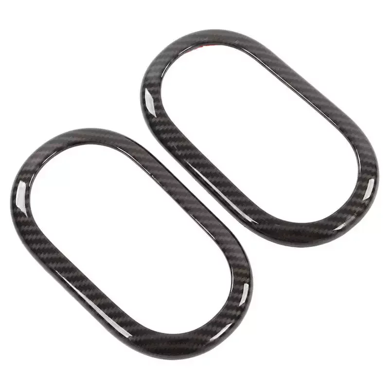 

Inner Door Handle Trim Colorfast Abrasion Resistant Carbon Fiber Style Simple Installation Interior Door Handle Bezel for Car