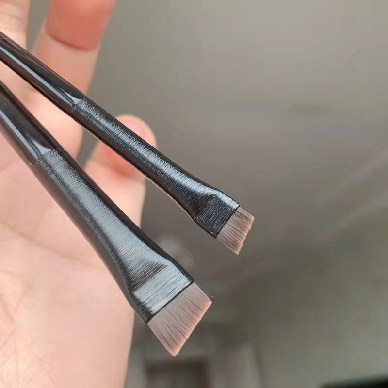 

1 шт. Кисть для макияжа угловая тонкая кисть для бровей плоская тонкая подводка для глаз Профессиональная подводка для бровей косметический...