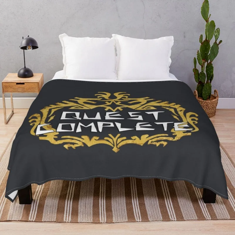 

Monster Hunter World Quest Complete Blanket Flannel Spring/Autumn Soft Unisex Throw Blankets for Bed Sofa Travel Cinema