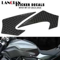 side fuel tank pad tank pads protector stickers decal gas knee grip traction pad tankpad for yamaha mt 07 mt07 mt 07 2013 2016