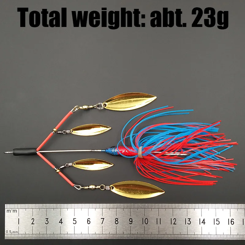 Lunker Спиннер приманка для рыбной ловли 23 г шумная вращающаяся спиннинговая с