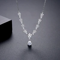 funmode european and american temperament flower fashion simple and elegant necklace creative design minority female fn275