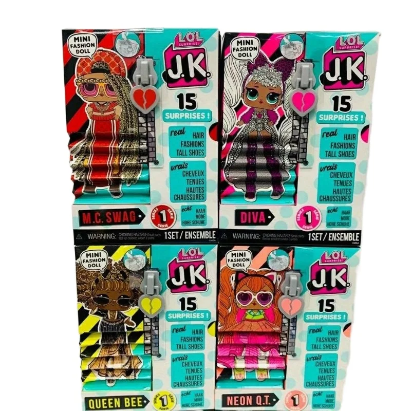 

Genuine LOL Surprise Demolition Ball Doll Neon JK Series Dressup Girl Children's House Toy Gifts