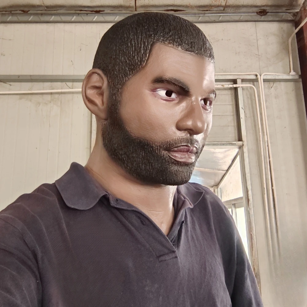 1 шт. маска Kyrie Irving известный баскетбольный игрок 1:1 модель лица из латекса черная