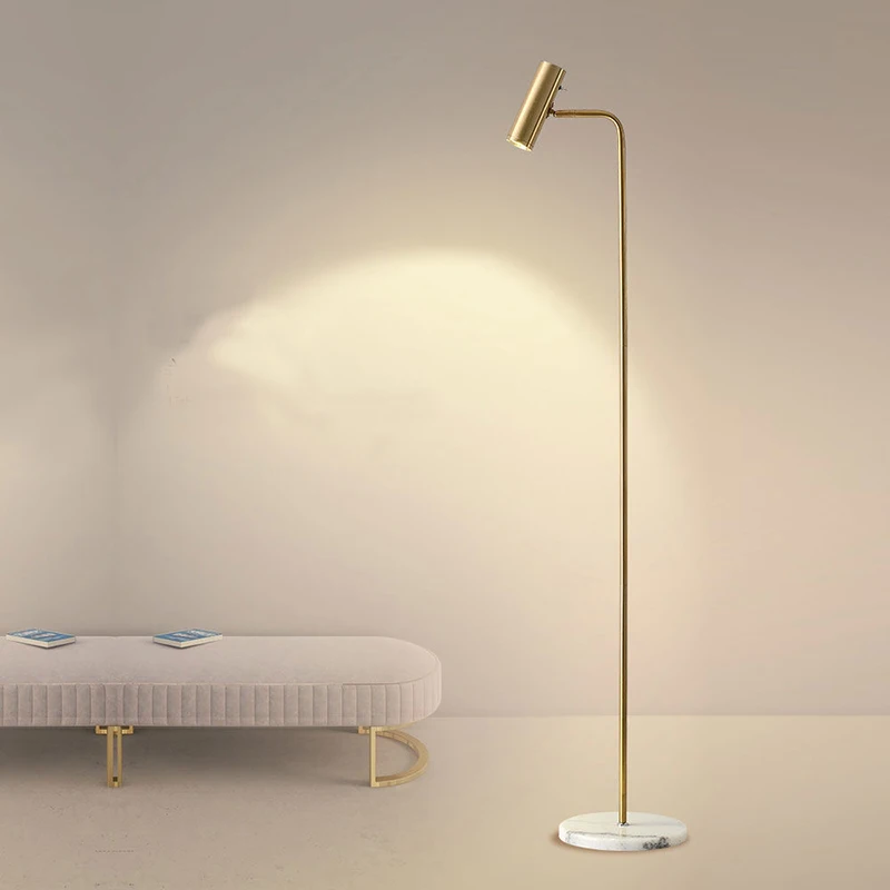 

Gold/Black/White Floor Lamp Modern Living Room Simple Creative Bedroom Light Luxury Study Bedside Vertical LED Desk Lamp