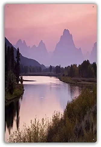 

Металлический знак Grand Teton Sunset Scene