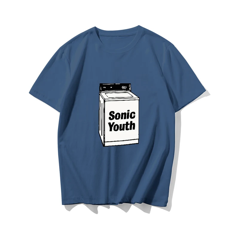 

2022Fashion Homme tshirt summer men t-shirt Sonic Youth Rock Band Logo Men'S brand top tees unisex oversized teeshirt Sportswear