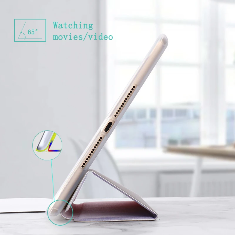 Магнитный чехол для Ipad 9 10 2 дюйма мраморный i Pad 7/8/9 поколения 2021 тройная подставка