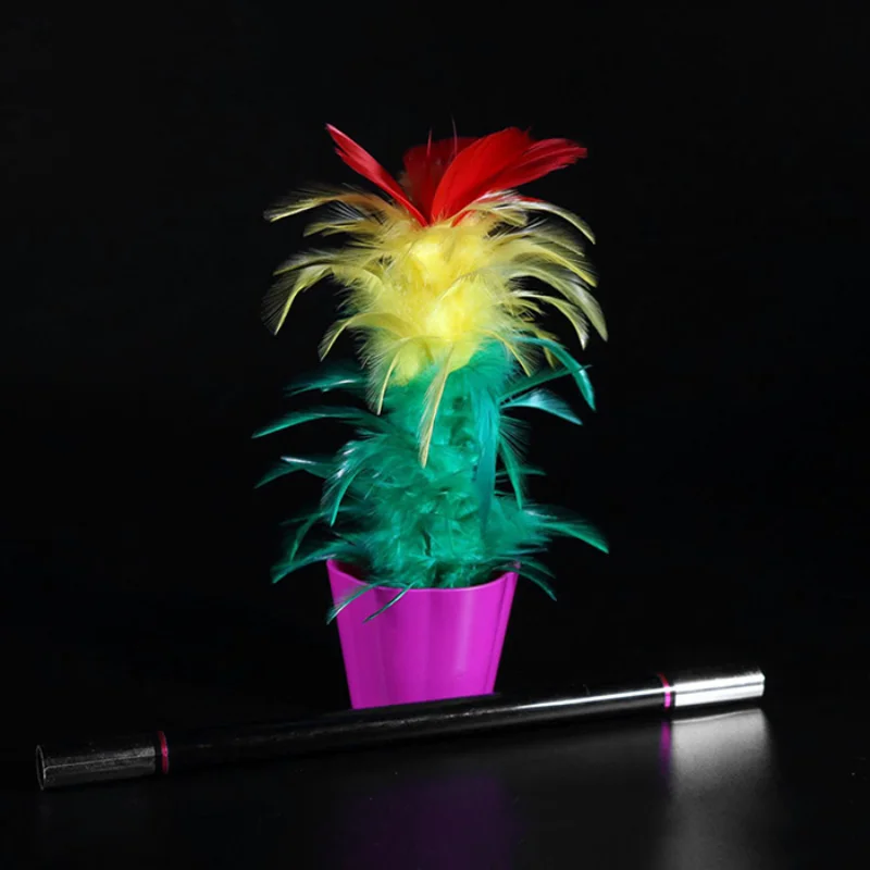 

Deluxe Appearing Flower By Kupper Magic Stage Magic Tricks Magic Wand To Feather Flower Bouquet Close up Illusions Kids Magic
